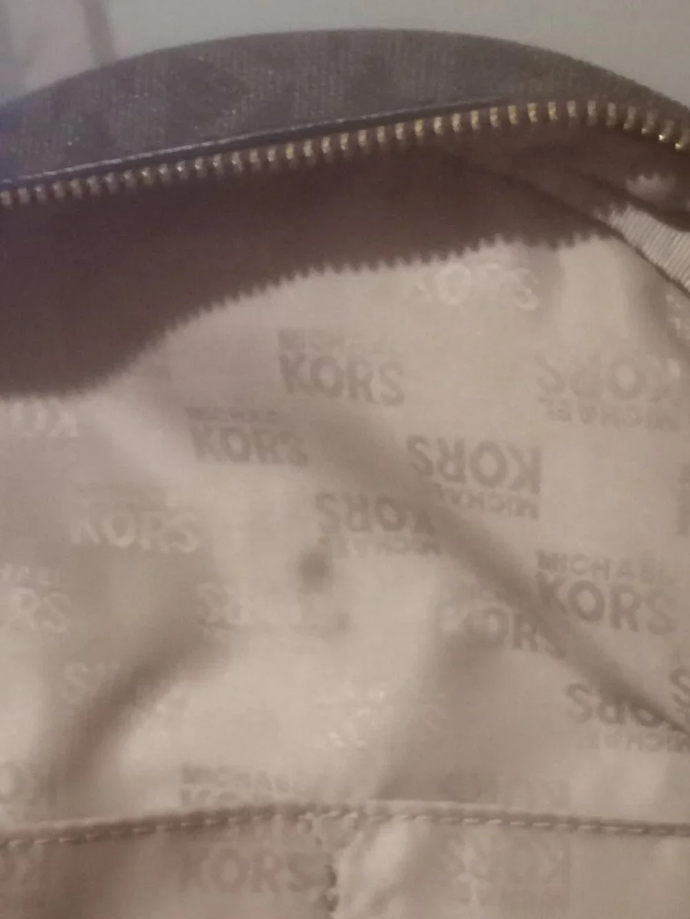 MICHAEL KORS Abbey Brown Pebbled Leather Gold Tone Studs Backpack - Picture 13 of 15